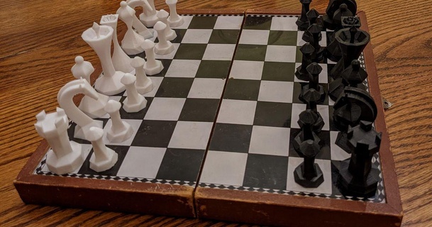 geométrico xadrez conjunto geléia chama 3D modelos brinquedos jogos borda desenho 3d print model - Mito3D