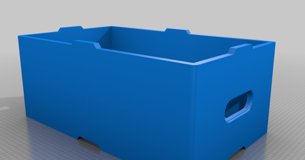 Mela scatola impilabile semplice Nilson fx 3D Modelli domestico Casa attrezzature thingiverse 3d print model - Mito3D