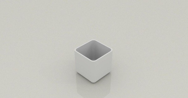 semplice scatola 2x2 arrotondato sp0ng3b0b 3D Modelli domestico Casa attrezzature immagazzinaggio bagno thingiverse organizzatore 3d print model - Mito3D
