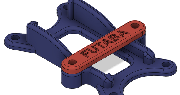 futaba r7008sb receiver holder hirez99 3D Models Hobby & Makers RC Robotics case support diy rcplane 3d print model - Mito3D