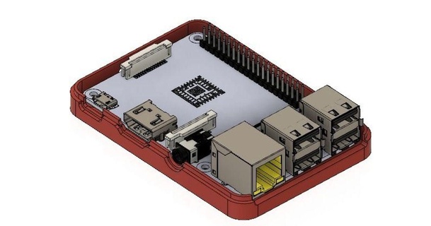 frambuesa pi 3 caso funda hirez99 3D modelos pasatiempo hacedores electrónica recinto raspberrypi 3d print model - Mito3D