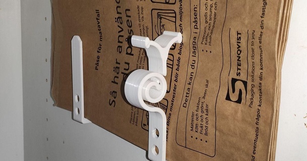 spring loaded Kompost Tasche Halter Unterstützung aufstellen 3D Modelle Haushalt Küche 3d print model - Mito3D