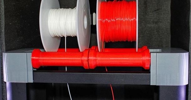 rolos printrbot metal filamento carretel suporte John 3D modelos impressoras acessórios porta bobinas rolamento filamentos thingiverse 1 3d print model - Mito3D