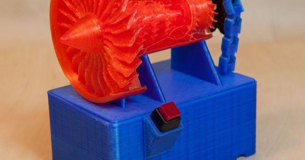 jato motor dirigir John 3D modelos brinquedos jogos thingiverse jetengine movimentação 1 3d print model - Mito3D