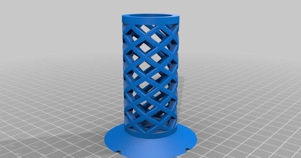 spiral mesh toothbrush razor holder jons 3D Models Household Bathroom thingiverse 1 3d print model - Mito3D