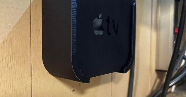 manzana tv hd remoto montar lucas tos 3D modelos artilugio foto vídeo montaje pared Apple TV appletvremote 3d print model - Mito3D
