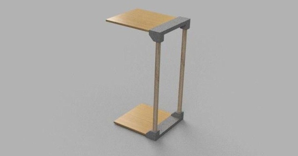 sofá tabela kylemc 3D modelos casa vivo suporte montagem mesa 3d print model - Mito3D