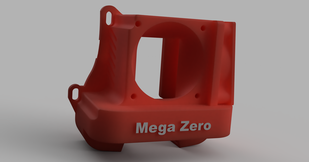 méga zéro mini satsana 40mm axial logo Ajustable lentille monter Maverick 3D modèles imprimantes imprimante pièces mises niveau anycubicmegazero 3d print model - Mito3D