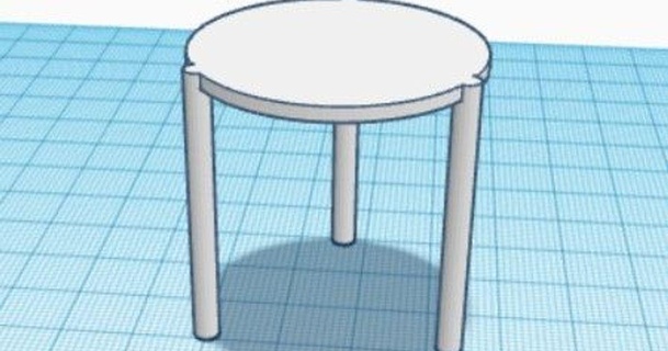 pizza table roshandp1  3D Models  Household  Kitchen table pizza  3d print model - Mito3D