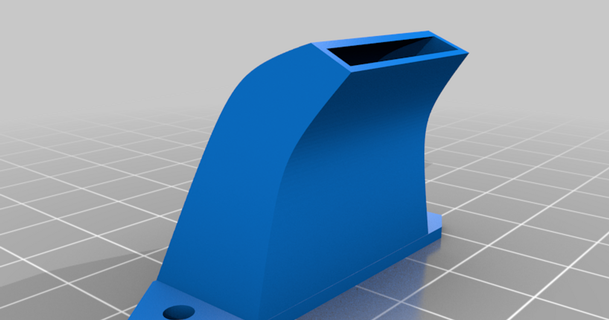 flsun sr - fan duct ultra narrow diabolik 3D Models Printers Other Printer Parts & Upgrades super fanduct thingiverse coolingfan 3d print model - Mito3D