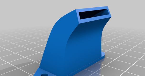 flsun sr Ventilator Leitung eng diabolik 3D Modelle Drucker Teile Upgrades Super thingiverse Kühlleitung 3d print model - Mito3D
