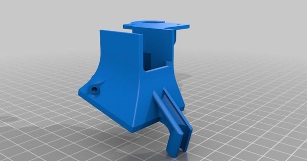 fan main body - reverse x-axis 3dxcub3 3D Models Printers Other Printer Parts & Upgrades thingiverse 3d print model - Mito3D