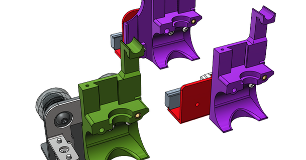 filament cutter ender 3 e3d v6 hotend opciones tecnología gegg 3D modelos impresoras crealidad partes actualizaciones cortador filamentos e3dv6 ender3 3d print model - Mito3D