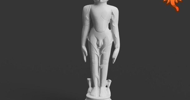 gommateshwara omniscient one vedic futura 3D Models Art & Design Sculptures god man buddha indian hindu 3d print model - Mito3D