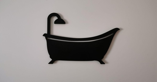 baignoire signe ck 3D modèles Ménage salle bains baignoire signe baignoire baignoire pictogramme 3d print model - Mito3D