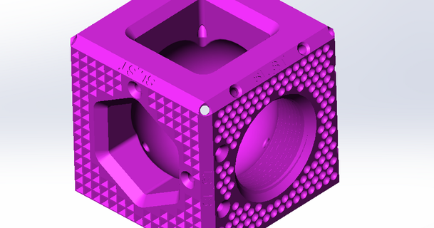 sl st xyz cube progress 3D Models Printers Test xyzcube testprint testcube 3d print model - Mito3D