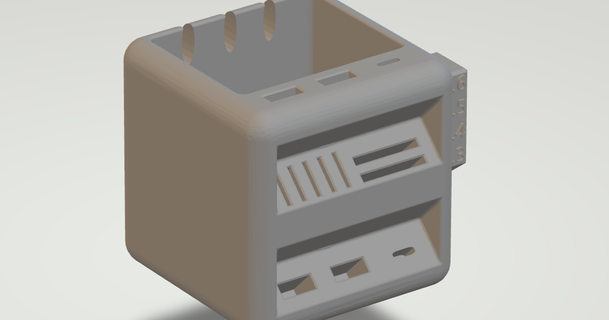 caneta suporte escrivaninha organizador camponês 3D modelos casa escritório bocal extrusora 3d print model - Mito3D