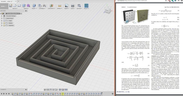 acústico absorvedor bea res 3D modelos Aprendendo objetos som experimentar Ciência 3d print model - Mito3D