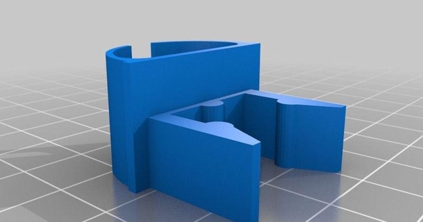deltaprintr portacavi alluminio estrusione matschi 3D Modelli arte design disegni gestione dei cavi thingiverse 3d print model - Mito3D