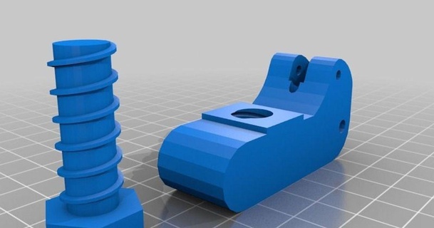 customized deltaprintr extruder upper block threaded costumizable matschi 3D Models Printers Other Printer Parts & Upgrades thingiverse 3d print model - Mito3D