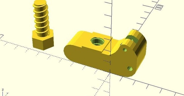 deltaprintr extrusora Superior bloquear roscado costumizable matschi 3D modelos impresoras impresora partes actualizaciones personalizador thingiverse 3d print model - Mito3D