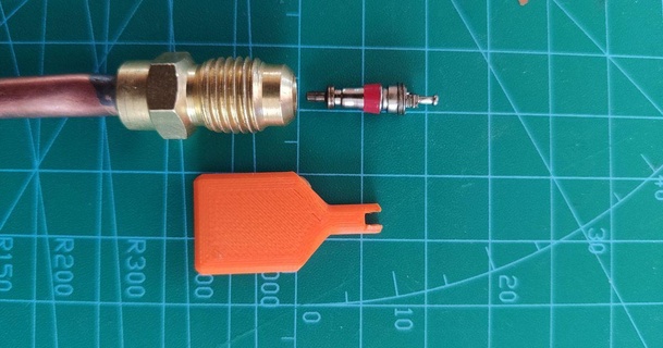 schrader valve tool humbarth 3D Models Hobby & Makers Tools cooling tire refrigerant 3d print model - Mito3D