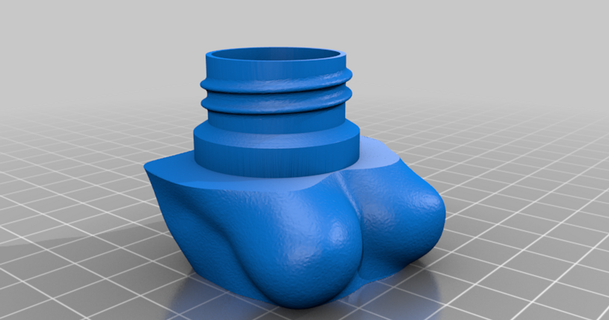 femalecap andrea 3D Modelli arte design disegni contenitore cap tappo bottiglia thingiverse portapillole 3d print model - Mito3D