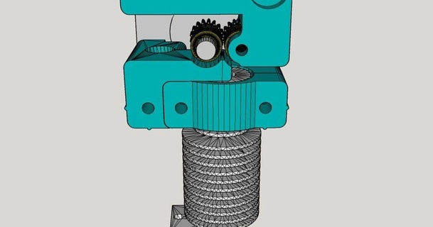 mk8 e3dv6 doble engranaje andrea 3D modelos impresoras impresora partes actualizaciones extrusora thingiverse estrusore 3d print model - Mito3D