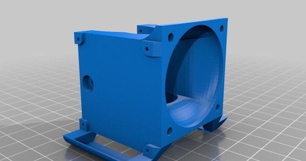 triplafán 4010 andrea 3D modelos impresoras impresora partes actualizaciones ventilador fanducto conducto e3dv6 3d print model - Mito3D