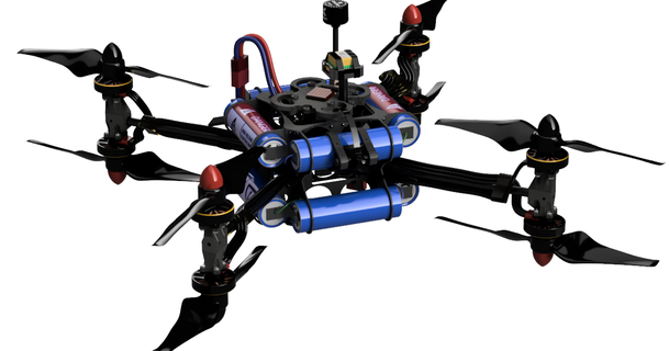 Zeuge Wahnsinn 3D Modelle Gadgets Quadcopter Drohnen 4s Drohne Reichweite fpvdrone 3d print model - Mito3D