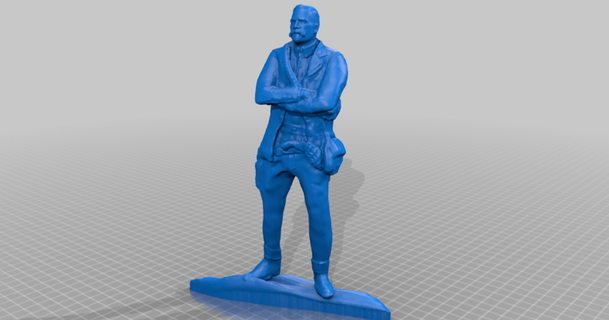 Arthur Morgan rdr2 Photogrammetrie artem 3D Modelle Welt scannt Scan Gaming Mixer thingiverse 3d print model - Mito3D
