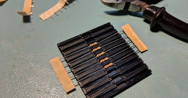 resistore taglio jig nullgel 3D Modelli passatempo creatori elettronica thingiverse componenti elettrici 3d print model - Mito3D