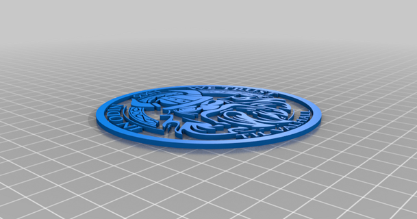 odin shield outline lordfenra 3D Models Art & Design 2D Plates Logos thingiverse 3d print model - Mito3D