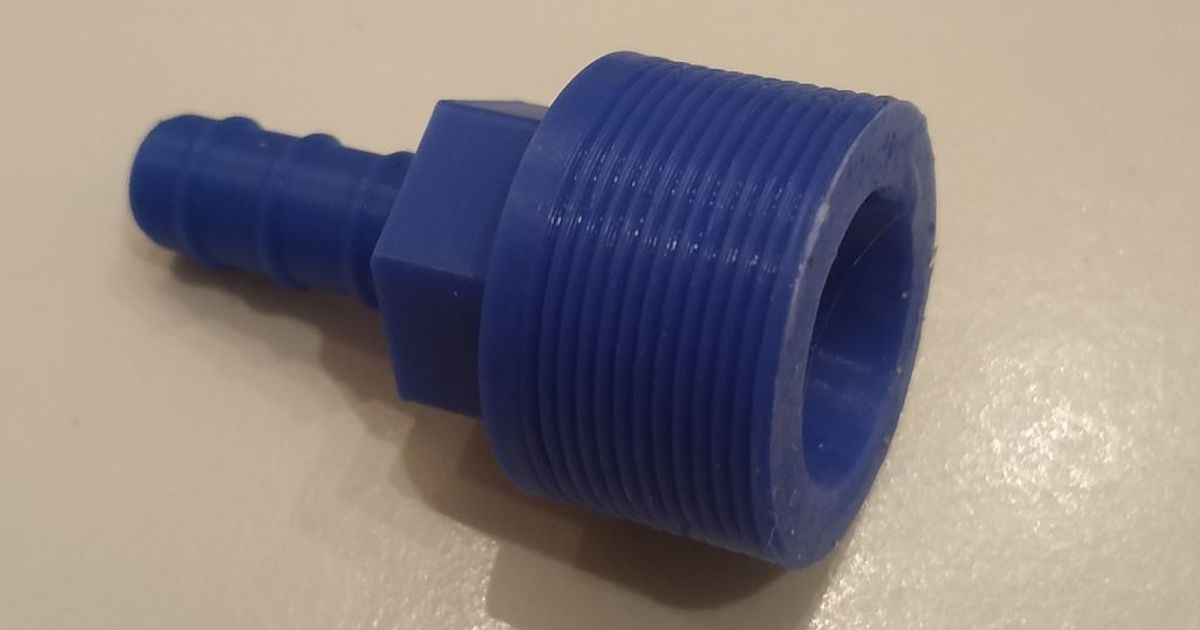 Wasserhahn m24x1 Schlauch 8mm Adapter marcel 3D Modelle Hobby Macher Ideen thingiverse hoseadapter 3D print model - Mito3D