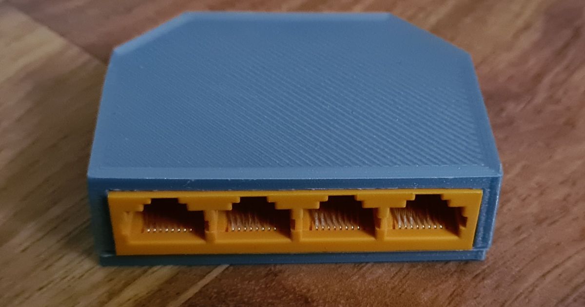 Krabi ka pré rj45 boîte doux 3D modèles loisir fabricants électronique 3D print model - Mito3D