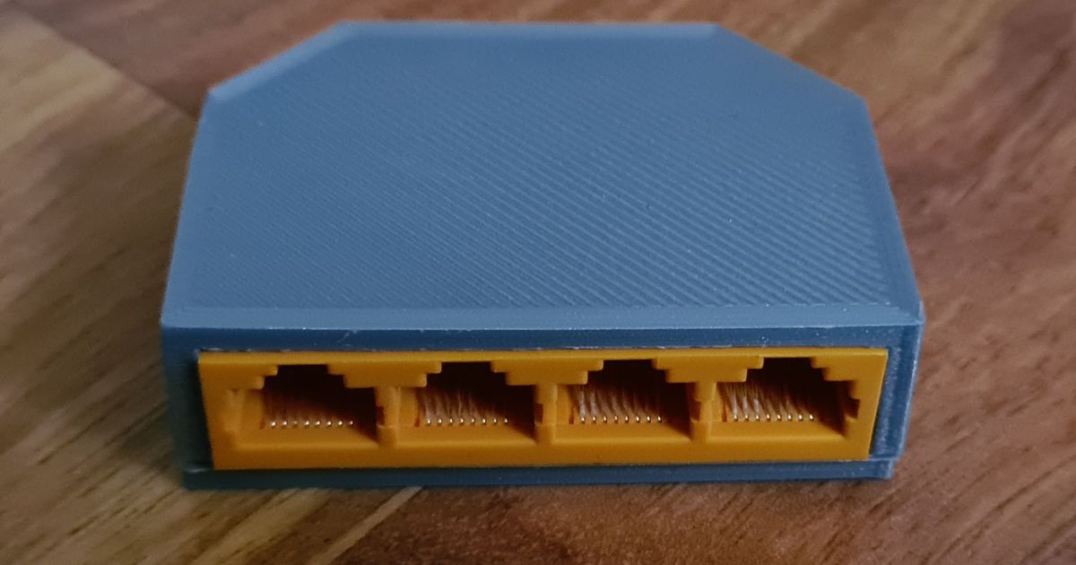 krabi ka pre rj45 box lamboman 3D Models Hobby & Makers Electronics krabicka 3D print model - Mito3D