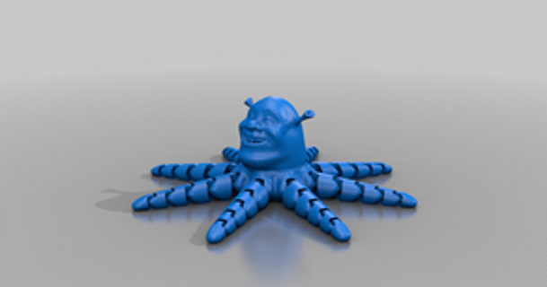 Shrek Tintenfisch Cody 3D Modelle Kunst Design Designs 3d print model - Mito3D