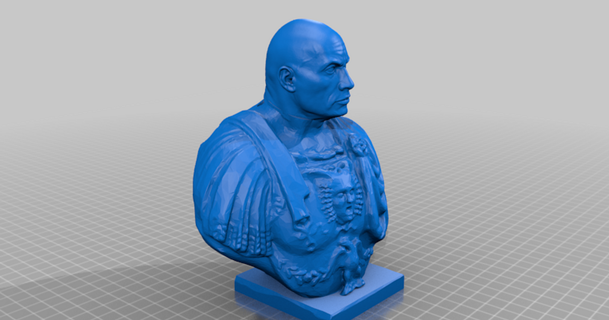 rockus Caesar Stift Bleistift Halter Unterstützung linkeroniw 3D Modelle Kunst Design Skulpturen Felsen thingiverse 3d print model - Mito3D