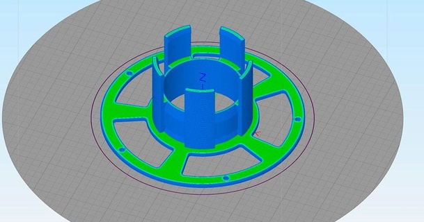 Mini Spule Archetyp 3D Modelle Drucker Zubehör klein Filamentpool thingiverse 3d print model - Mito3D