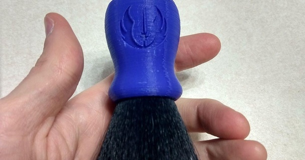 jedi shave brush handle magnetic frugalpapa 3D Models Household Bathroom starwars safetyrazor 3d print model - Mito3D