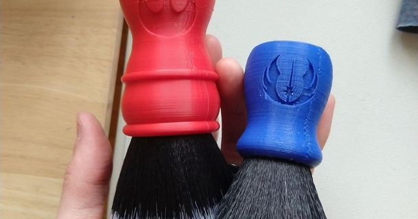 rebel shave brush magnetic frugalpapa 3D Models Household Bathroom starwars traditional 3d print model - Mito3D