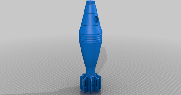 ww2 m49a2 60mm mortar round - correct chris nz 3D Models Sports & Outdoor Other prop thingiverse wwii usarmy 3d print model - Mito3D