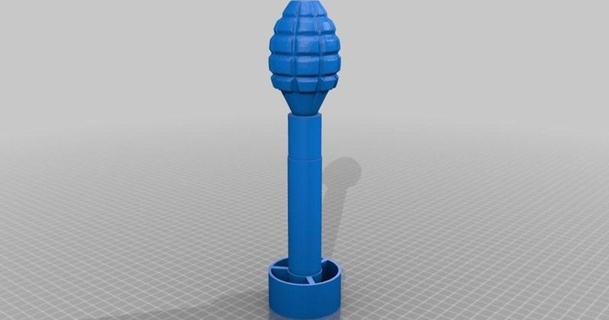 m17 fucile bomba mano Chris nz 3D Modelli costumi Accessori oggetti scena thingiverse 3d print model - Mito3D