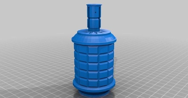 type 97 grenade chris nz 3D Models Costumes & Accessories Props thingiverse japanese wwii ww2 3d print model - Mito3D