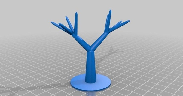 collana albero piastrella 3D Modelli gadget thingiverse personalizzato 3d print model - Mito3D
