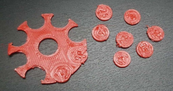 Boşluk madeni para faydalımake 3D modeller yazıcılar Ölçek hata payı şeytani boşluk testi tolerans 3d print model - Mito3D