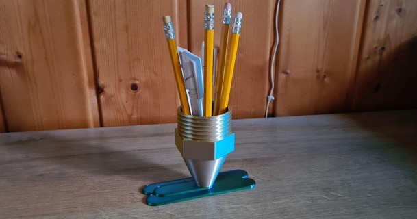 dolma kalem Fincan ağızlık ekstrüder stil flotschi 3D modeller ev halkı ofis 1 3d print model - Mito3D