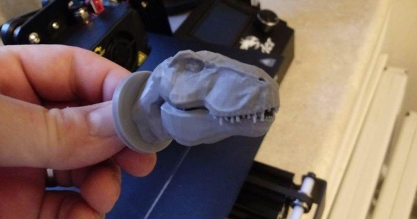 tyrannosaurus rex drawer handle faultydata 3D Models World & Scans Animals dinosaur dino trex doorhandle 3d print model - Mito3D