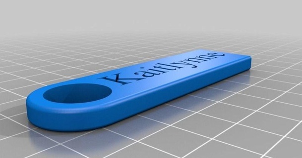 kaitlynne key chain rich l 3D Models Fashion Other Accessories thingiverse customized 3d print model - Mito3D