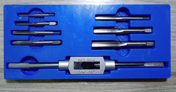rubinetto chiave inglese impostato vassoio fellip 3D Modelli passatempo creatori organizzatori scatola Noce attrezzo 3d print model - Mito3D